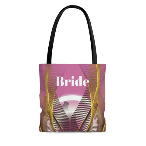 Image of Custom Bride Tote | Pink Women Shoulder Bag | Practical Wedding Gift for Her | Bridal Shower Gift | Women Engagement | Bride to be-FrenzyAfricanFashion.com