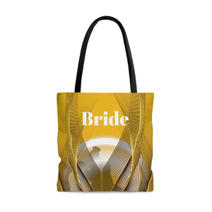 Yellow Bridal Tote | Women Handbag | Custom Wedding Bag | Bridal Shower Gift-FrenzyAfricanFashion.com