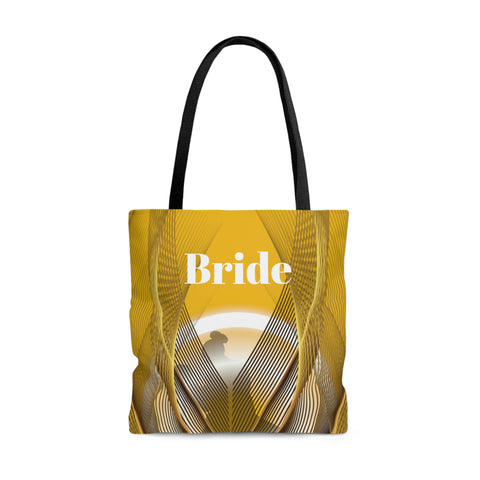 Image of Yellow Bridal Tote | Women Handbag | Custom Wedding Bag | Bridal Shower Gift-FrenzyAfricanFashion.com