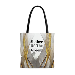 Mother Of The Groom Gift Bag | White Tote | Practical Wedding Gift | Bridal Shower Gifts-FrenzyAfricanFashion.com