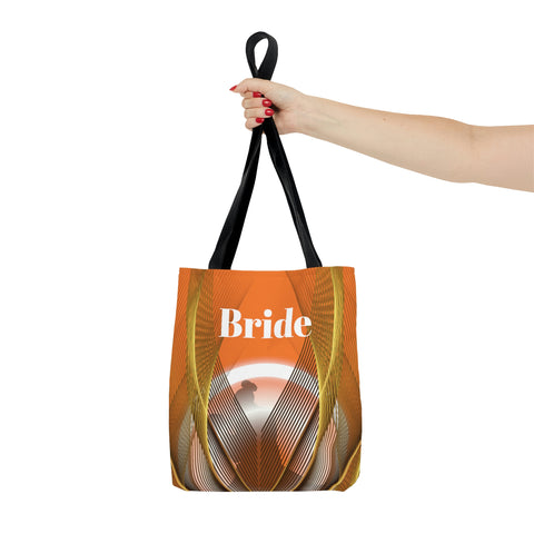 Image of Custom Bridal Tote | Orange Bag | Practical Wedding Gift | Bridal Shower | Women Engagement Bride to be Handbag-FrenzyAfricanFashion.com