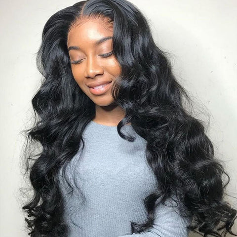 Image of Body Wave Lace Front Human Hair Wigs Hd 13x4 Frontal Wig For Black Women Brazilian 5x5 30 Inch Glueless Pre Plucked Closure Wig-FrenzyAfricanFashion.com
