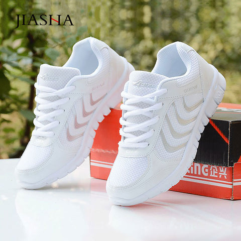 Image of Sneakers women shoes mesh white casual shoes-FrenzyAfricanFashion.com