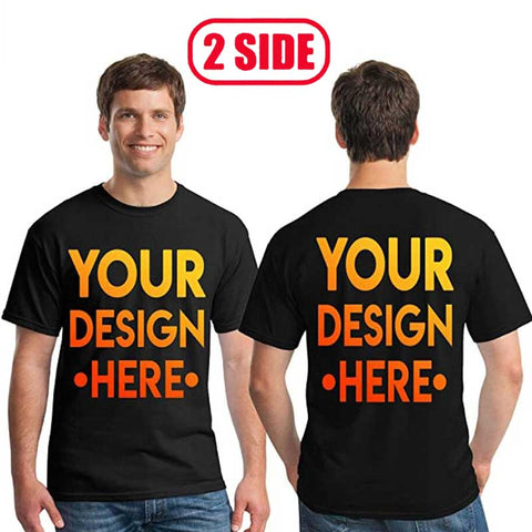 Image of Your Own Design Logo and Picture Custom Tshirt Men and women Cotton T shirt Casual T-shirt-FrenzyAfricanFashion.com
