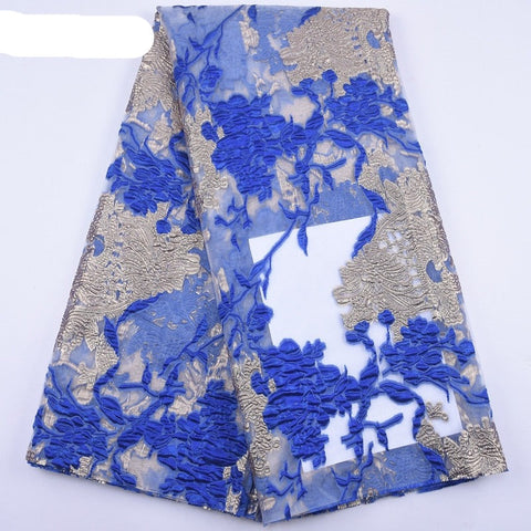 Image of Brocade Lace Fabric Material French Jacquard Lace Fabric-FrenzyAfricanFashion.com