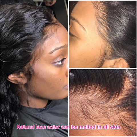 Image of Deep Wave 4x4 Lace Closure Pre Plucked Short Bob Lace Frontal Wigs-FrenzyAfricanFashion.com