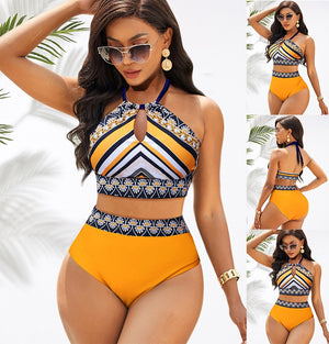 Dilly's Summer Beach Bikini Patterned Swimsuit-FrenzyAfricanFashion.com