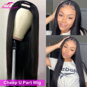 Natural Brazilian Human Hair Long Wigs-FrenzyAfricanFashion.com