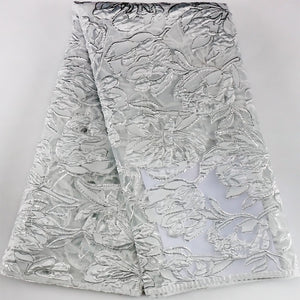 French Brocade Jacquard Lace Fabric-FrenzyAfricanFashion.com