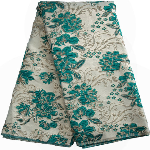 Image of 5 Yards Brocade Jacquard Lace Fabric-FrenzyAfricanFashion.com