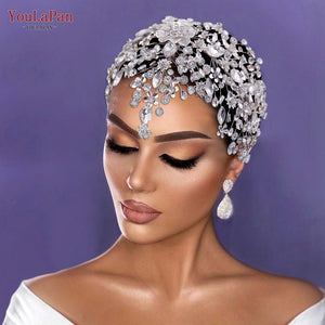 Bridal Headband Crystal Wedding Hair Accessories-FrenzyAfricanFashion.com