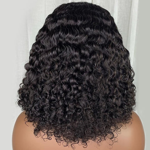 Image of Short Bob Wig Jerry Curly Human Hair-FrenzyAfricanFashion.com