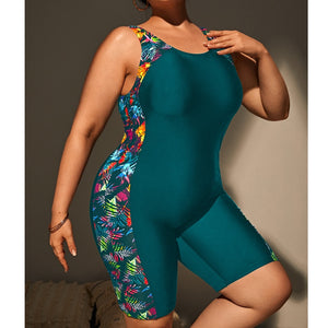 Plus Size Swimsuit Women Push Up Bathing Suit High waist Beachwear Monokini One Piece Swimwear-FrenzyAfricanFashion.com