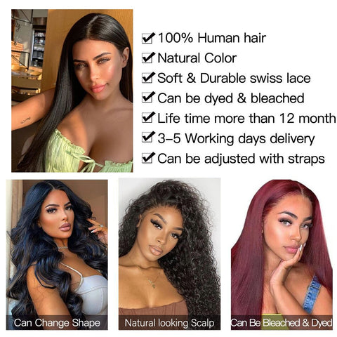 Image of Straight lace frontal human hair Transparent swiss hd lace-FrenzyAfricanFashion.com