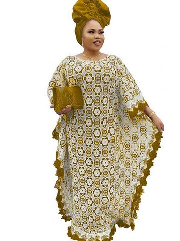 Image of African Dresses Women Lace Evening Long Dress-FrenzyAfricanFashion.com