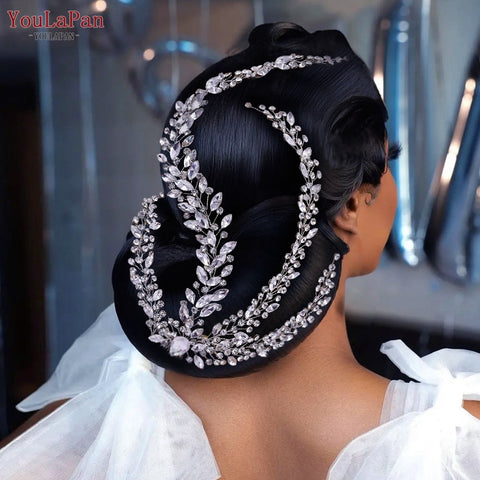 Image of Bridal Hair Accessories Rhinestone Hair Vine Hair Comb Pin-FrenzyAfricanFashion.com