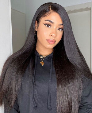 HD Transparent 13x4 or 13x6 Lace Front Human Hair Brazilian 360 Wig-FrenzyAfricanFashion.com