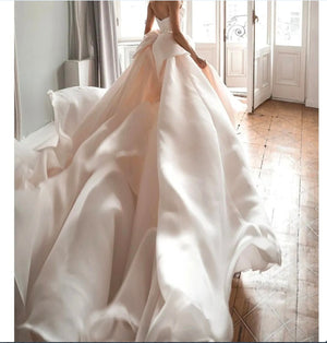 Two Layers Organza Detachable Skirt Wedding Removable Train for Dresses Bridal Overskirt-FrenzyAfricanFashion.com