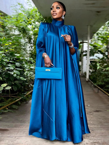 Image of Women Oversized Dresses Batwing Sleeve Loose-FrenzyAfricanFashion.com