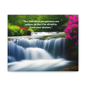 Beautiful Landscape Wall Art | Canvas Room Office Waterfall Decor | Abstract Prints Inspirational | don't be afraid to chase your dreams.-FrenzyAfricanFashion.com