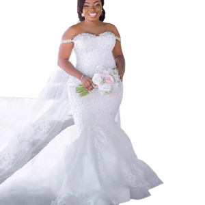 Judith Mermaid Luxury Wedding Dresses-FrenzyAfricanFashion.com