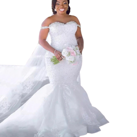 Image of Judith Mermaid Luxury Wedding Dresses-FrenzyAfricanFashion.com