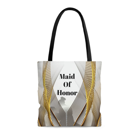 Image of Maid Of Honor Gift Bag | White Tote | Practical Wedding Gift | Bridal Shower Gifts-FrenzyAfricanFashion.com