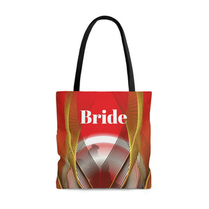 Red Bride Tote | Bridal Shower Gift | Personalized Wedding Bag | Bride to Be | Wedding Gift For Her-FrenzyAfricanFashion.com