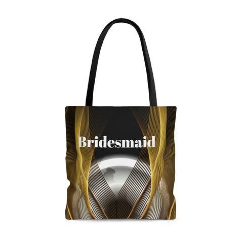 Image of Bridesmaids Gifts | Custom Black Tote | Practical Wedding Gift | Bridal Shower | Bridal Team Handbag-FrenzyAfricanFashion.com