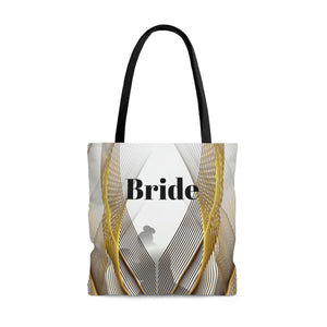 Custom Bridal Tote | White Bag | Practical Wedding Gift | Bridal Shower Gifts | Women Engagement | Bride to be Handbag Gift-FrenzyAfricanFashion.com