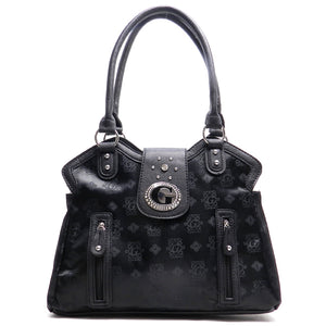 Women's Black Fashion Handbag H001BK-FrenzyAfricanFashion.com