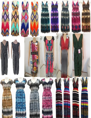 Wholesale Maxi Long Summer Dresses 100 Pieces-FrenzyAfricanFashion.com