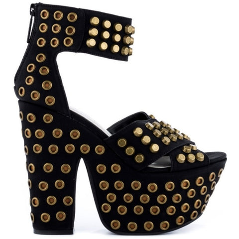 Image of Women Wedge Shoes Brown-FrenzyAfricanFashion.com