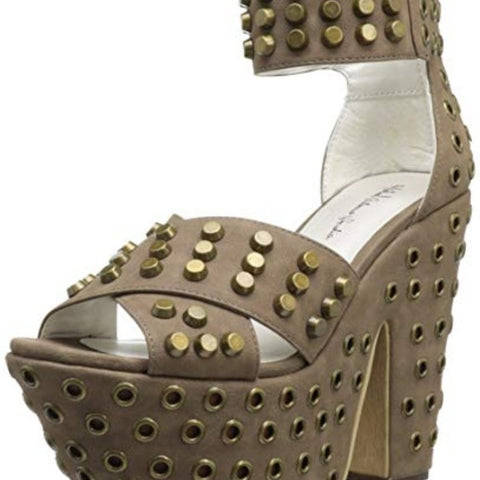 Image of Women Wedge Shoes Brown-FrenzyAfricanFashion.com