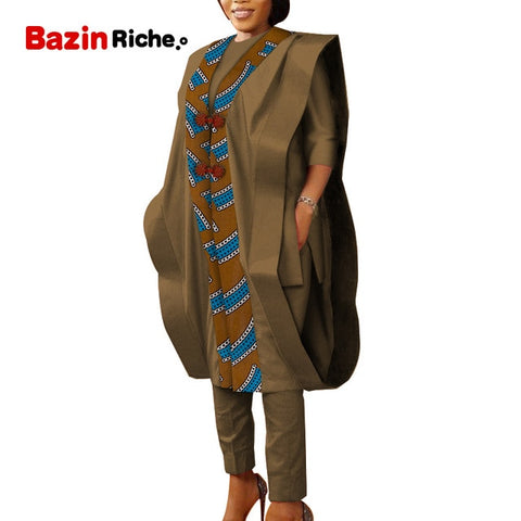 Image of Women African Clothes 3 Pieces Pants Sets-FrenzyAfricanFashion.com