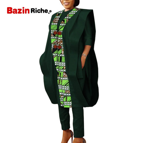 Image of Women African Clothes 3 Pieces Pants Sets-FrenzyAfricanFashion.com