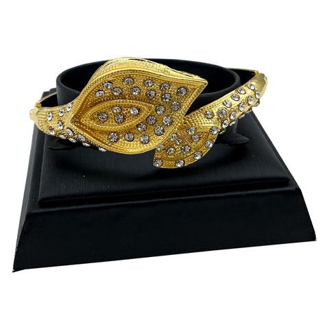 Image of Levina Designer Calla Lily Gold Jewelry Sets 4 PCS Set Women Y Necklace-FrenzyAfricanFashion.com