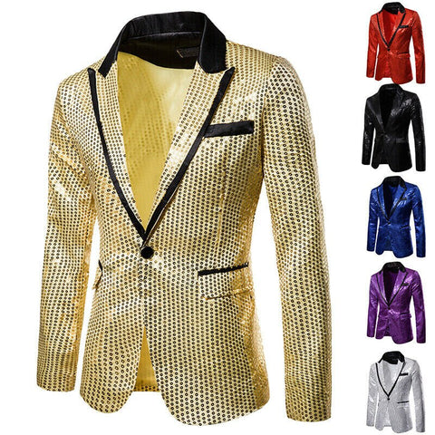 Image of Men Sequin Jacket Blazer Suit-FrenzyAfricanFashion.com