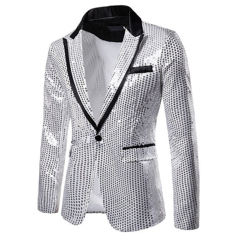 Image of Men Sequin Jacket Blazer Suit-FrenzyAfricanFashion.com