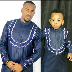 AFRICAN DRESSES MEN SOFT MATERIAL EMBROIDERY DESIGN FOR BABY BOY TOP WITH PANTS-FrenzyAfricanFashion.com