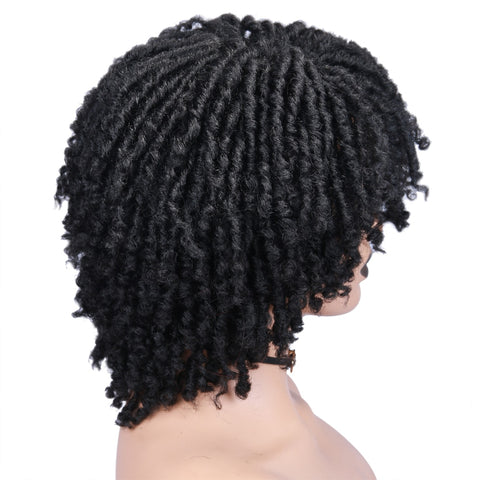 Image of Short Dreadlock Ombre Braiding Crochet Twist Hair Wig-FrenzyAfricanFashion.com