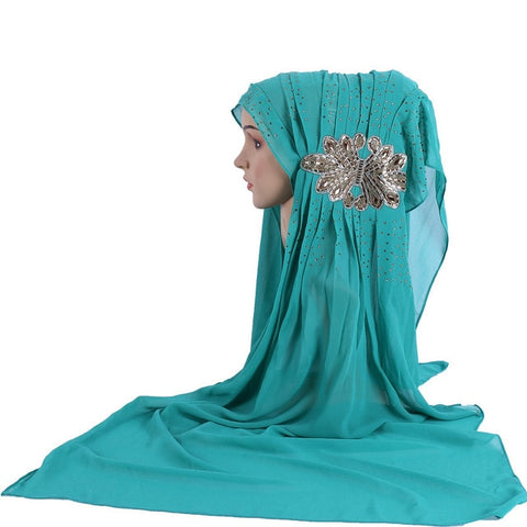 Image of headscarf Chiffon Muslim Hijab Scarf-FrenzyAfricanFashion.com