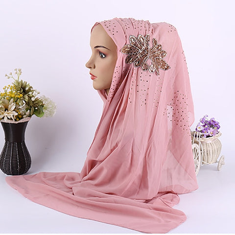Image of headscarf Chiffon Muslim Hijab Scarf-FrenzyAfricanFashion.com
