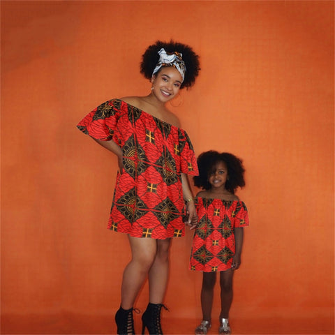 Image of Mom and Me Dress Strapless-FrenzyAfricanFashion.com