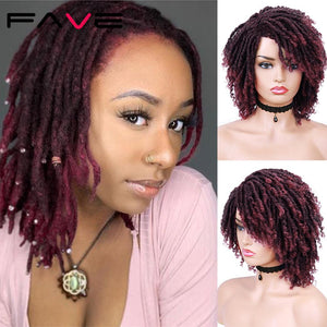 Short Dreadlock Ombre Braiding Crochet Twist Hair Wig-FrenzyAfricanFashion.com