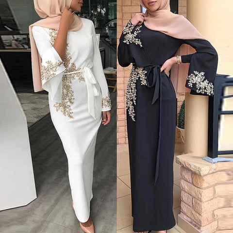 Image of Abaya Dubai Turkey Muslim Hijab Dress Kaftan-FrenzyAfricanFashion.com