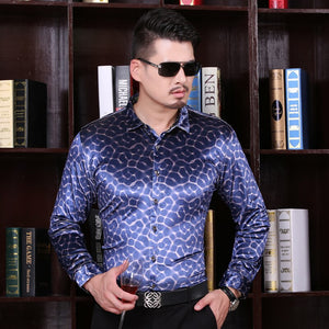 Fashion Velvet Shirt Long Sleeve Plaid-FrenzyAfricanFashion.com