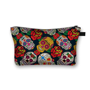 African Woman Print Cosmetic Bag Fashion Handbag Afro Portable Purse