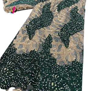 Lace Sequin Embroidery French Net Latest Design