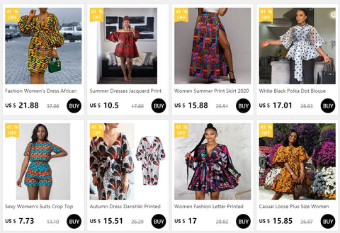 Image of Autumn Dress Dashiki Printed African Dresses for Women-FrenzyAfricanFashion.com